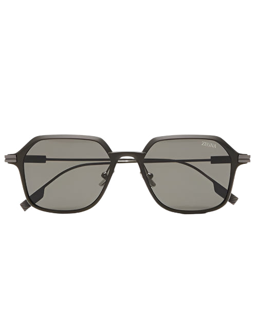 ZEGNA | Ermenegildo Men Sunglasses | Matte Gunmetal