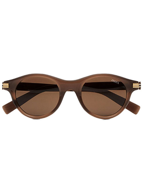 ZEGNA | Ermenegildo Men Sunglasses | Dark Brown