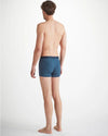 Image of a man standing backwards wearing men's boxer brief with nautical knot print