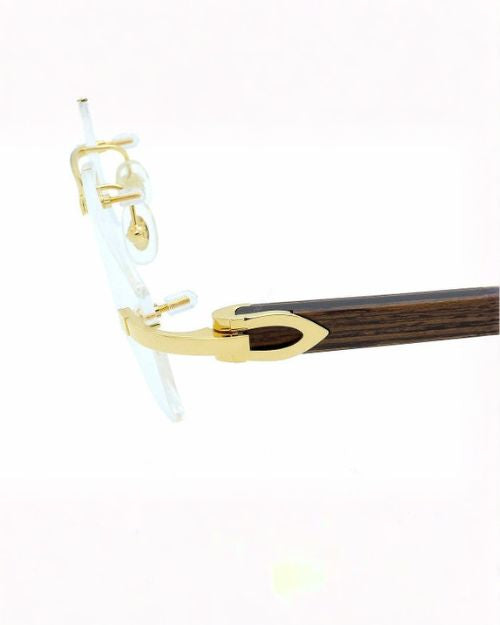 CARTIER | C Decor Unisex Glasses | Gold & Brown