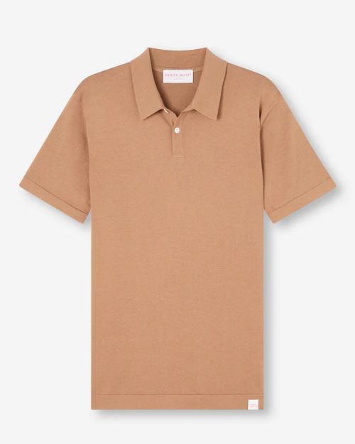 DEREK ROSE | Jacob 1 Sea Island Cotton Shirt | Camel