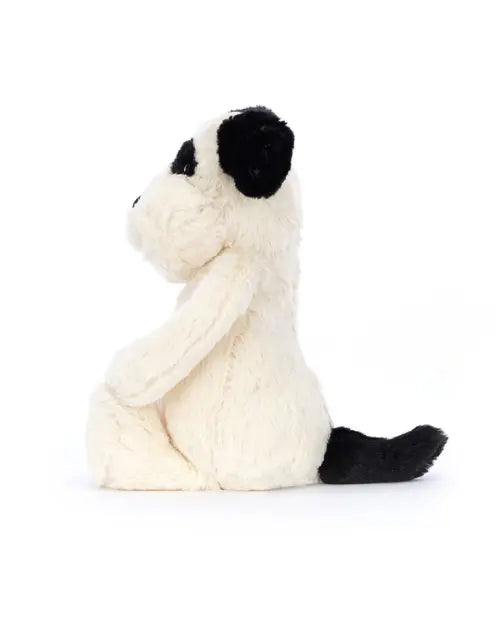 JELLYCAT | Bashful Rufferty Black and Cream Puppy | Medium | Plush