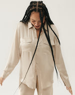 SILK LAUNDRY | Boyfriend Shirt | Hazelnut | FINAL SALE
