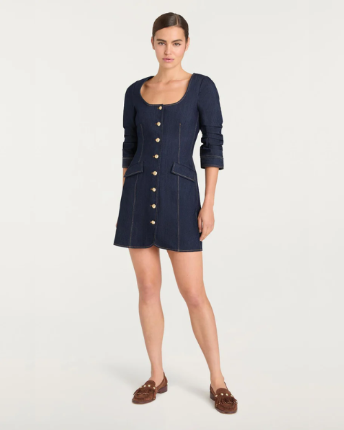 Cinq à Sept Caidin Denim Minidress - Indigo