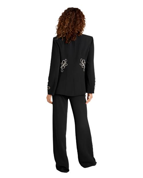 CINQ A SEPT | Rhinestone Paisley Cheyenne Blazer | Black