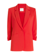 Red blazer on a white background