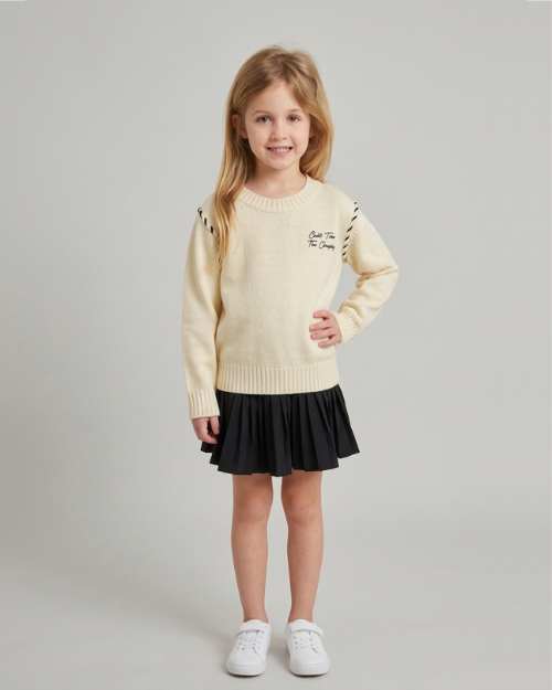 ELLSWORTH + IVEY | Kids Classic Crew "Can't Tame This Cowgirl" | Cream