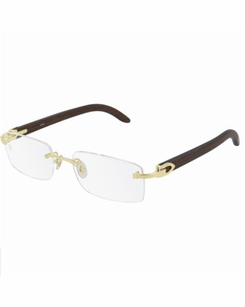 CARTIER | C Decor Unisex Glasses | Gold & Brown