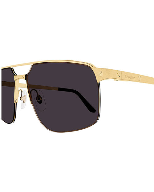 CARTIER | Santos Man Sunglasses | Gold