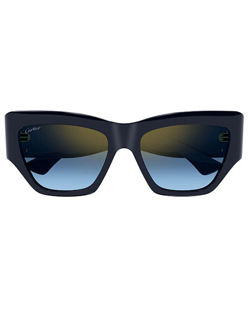 CARTIER | Double C Woman Sunglasses | Blue