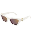 CARTIER | Double C Woman Sunglasses | White