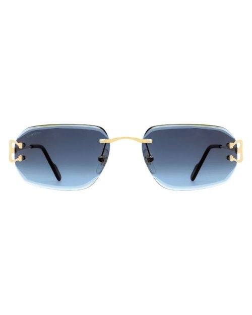 CARTIER | Signature C de Cartier Men Sunglasses | Gold & Blue
