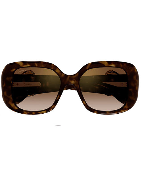 CARTIER | Panthère C Woman Sunglasses | Havana