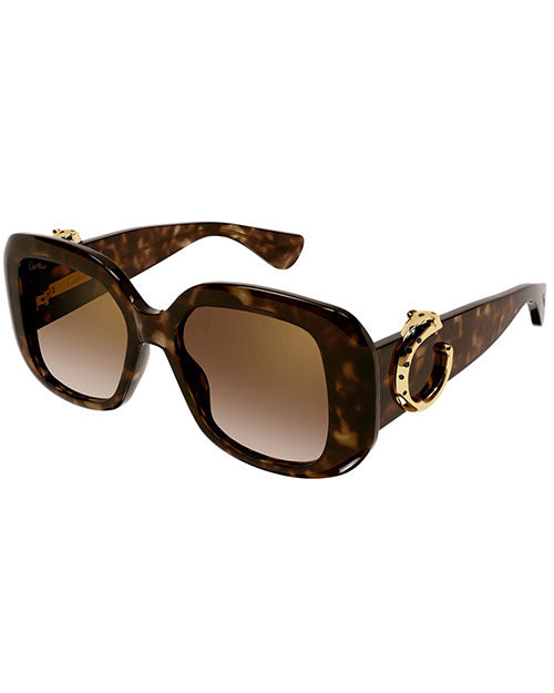 CARTIER | Panthère C Woman Sunglasses | Havana