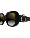 CARTIER | Panthère C Detail Woman Sunglasses | Black