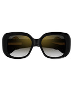 CARTIER | Panthère C Detail Woman Sunglasses | Black