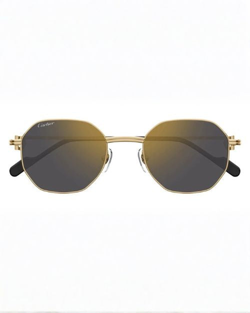 CARTIER | Première De Cartier Unisex Sunglasses | Gold & Grey