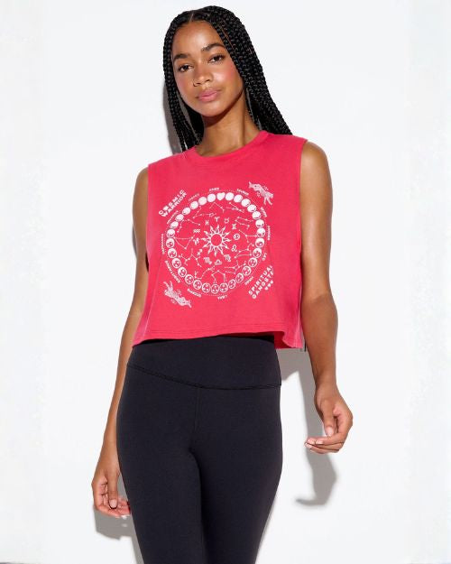 SPIRITUAL GANGSTER HOLDINGS | Zodiac Energy Spirit Crop Tank | Passion