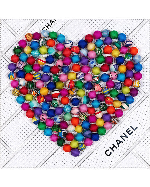 STEPHEN WILSON STUDIO | Chanel Pom Pom Heart | 12x12