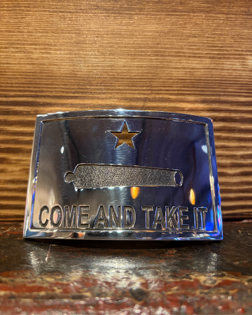 NELSON SILVIA | "Come and Take It" Belt Buckle | Sterling Silver