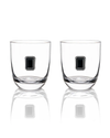 ANNA NEW YORK | Elevo Double Old Fashion Glasses | Obsidian