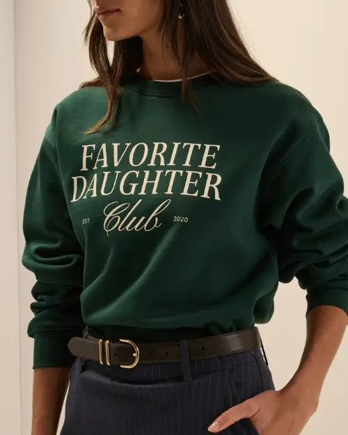 FAVORITE DAUGHTER | The Favorite Daughter Club Sweatshirt | Forest Sugar