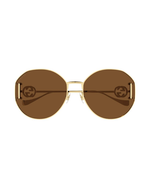 GUCCI | GG Logo Woman Sunglasses | Gold