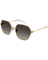 GUCCI | GG Logo Woman Sunglasses | Gold