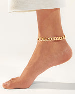 Foot model wearing Henry Anklet.