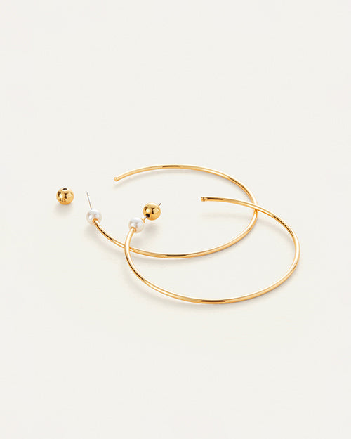 Hoops on a white backdrop.