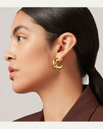 JENNY BIRD | Tome Hoop Earrings Large | Gold