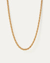 Braided gold chain necklace 