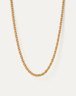 Braided gold chain necklace 