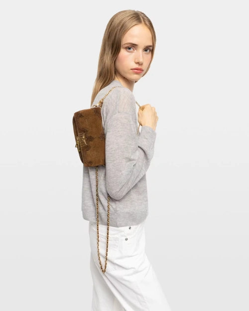 ZADIG & VOLTAIRE | Rock Mini Clutch | Cognac