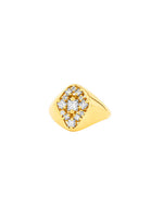 SUZANNE KALAN | La Fantaisie Star Signet Pinky Ring | Gold & Diamond