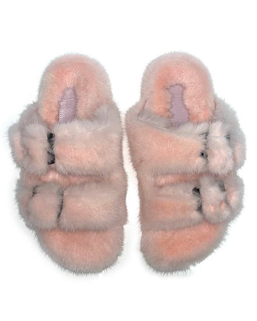 LINDA RICHARDS | Mink Slides | Pink