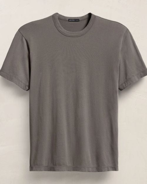 A brushed lotus crew short sleeved t-shirt against a white background. 