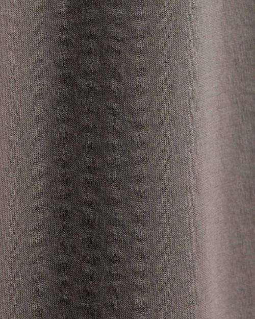 Detailed view of a shirt, showcasing the texture of the Brushed Lotus Crew.