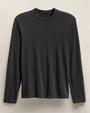 Carbon Elevated Lotus Jersey Long Sleeve Crew, featuring a tee shirt on a clean white background.
