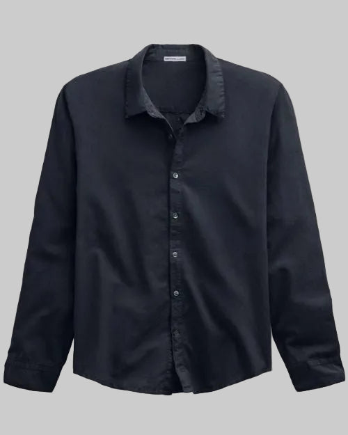 Men's cotton blend button-up shirt, featuring a classic design suitable for casual or formal occasions.