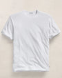 White crew neck T-shirt featuring a classic short-sleeve design, lightweight cotton fabric, and a relaxed fit on a neutral background.