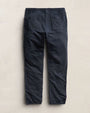 Dark blue vintage French Terry sweatpants laid flat, showcasing their soft fabric and relaxed fit.