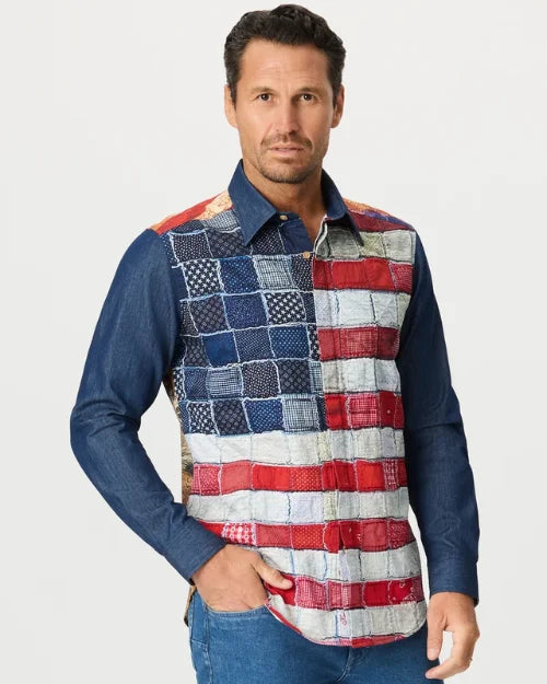 ROBERT GRAHAM | Monumental Long Sleeve Button Down Shirt | Multi