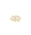 SUZANNE KALAN | Stacking Band | Yellow Gold & White Topaz