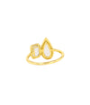 SUZANNE KALAN | Mix Shape Ring | Yellow Gold & White Topaz