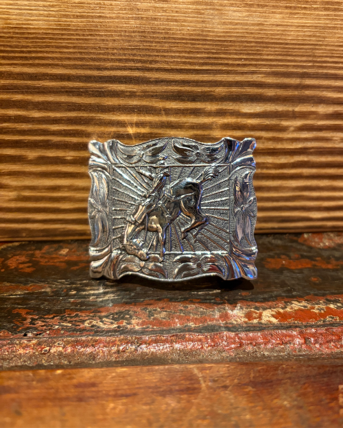 NELSON SILVIA | Buckeroo Belt Buckle | Sterling Silver