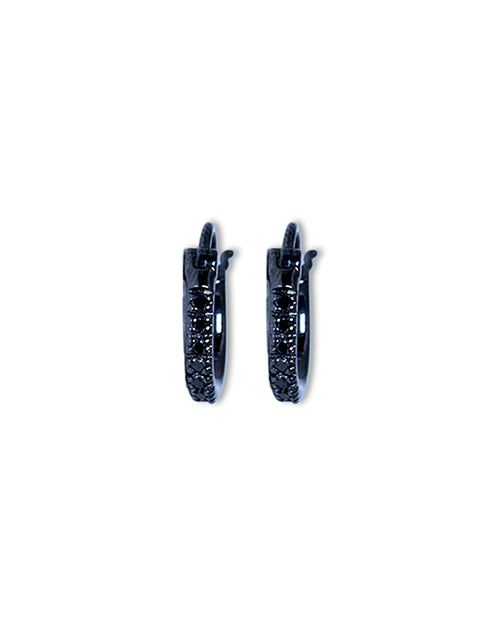 SYDNEY EVAN | Mini Huggie Hoop Earrings | Black