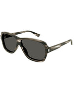 SAINT LAURENT | Corner Angle Man Sunglasses | Havana