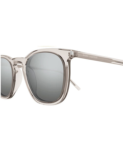 SAINT LAURENT | Corner Angle Man Sunglasses | Beige