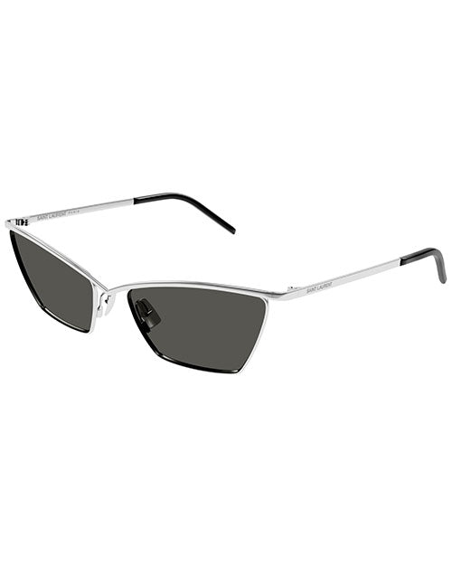 SAINT LAURENT | SL Logo Woman Sunglasses | Silver